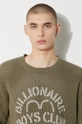 Βαμβακερό πουλόβερ Billionaire Boys Club Heart & Mind Stencil Logo Jumper B24224 πράσινο