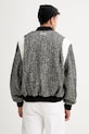 Odzież Kenzo kurtka bomber z domieszką wełny Wool Varsity Jacket FE65BL1489OX.99 czarny