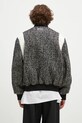 Одежда Куртка-бомбер с примесью шерсти Kenzo Wool Varsity Jacket FE65BL1489OX.99 чёрный