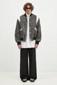 Куртка-бомбер с примесью шерсти Kenzo Wool Varsity Jacket FE65BL1489OX.99