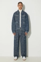 Kenzo kurtka jeansowa Trucker Denim Jacket Weave FE65DV3106J2.DD niebieski AW24