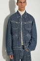 Kenzo geacă din denim Trucker Denim Jacket Weave FE65DV3106J2.DD