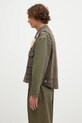 Kenzo bezrękawnik bawełniany Multipocket Gilet FE65VE0089GK.92 brązowy AW24