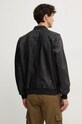 Îmbrăcăminte Pepe Jeans geaca bomber de piele TORNO PM402986 negru