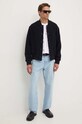 Vlněná bomber bunda IRO MP137DARREN námořnická modř AW24