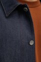 A.P.C. geacă din denim veste kerlouan logo brodee COZZI.H03205 bleumarin