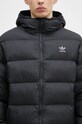 adidas Tonal Hooded Puffer Jacket Black black IY3396