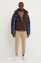 Пухова куртка adidas Originals Prem Puffer Jacket JL9556 коричневий AW24