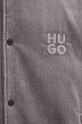 Manšestrová bunda HUGO 50522513 šedá