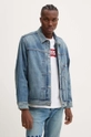 Levi's jachetă cu puf din denim A8634 albastru