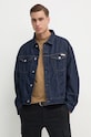 Calvin Klein Jeans geacă din denim necaptusit bleumarin J30J326391
