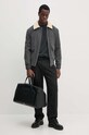 Шерстяная куртка-бомбер Tommy Hilfiger MW0MW36610 серый AW24