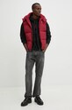 Tommy Jeans vesta de puf DM0DM19538 burgundia AW24
