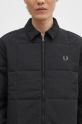 Fred Perry giacca Quilted Overshirt nero M6642.102