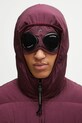 C.P. Company kurtka Chrome-R Goggle Down Jacket fioletowy 17CMOW079A005904G