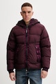 Péřová bunda C.P. Company Outerwear Medium Jacket In Bi-Tm s podšívkou burgundské 17CMOW266A110185G