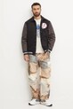 Хлопковая куртка-бомбер 47 brand MLB New York Yankees BC017PMILXK636499JK чёрный AW24