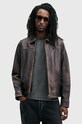 AllSaints geaca de piele ALKAN cu captuseala negru M018LB
