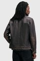 Îmbrăcăminte AllSaints geaca de piele ALKAN M018LB negru