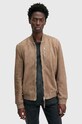AllSaints geaca din piele intoarsa KEMBLE M067LB maro