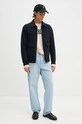 Шерстяная куртка-бомбер Theory O0971102 тёмно-синий AW24