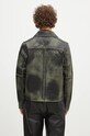 Clothing Daily Paper leather jacket Silence Monogram Leather Jacket 2421013 green