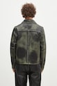 Clothing Daily Paper leather jacket Silence Monogram Leather Jacket 2421013 green