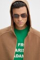 Вовняна куртка Drôle de Monsieur La Veste ‡ Capuche Laine коричневий E.JT191.WO031.CL