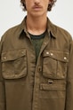 Barbour geacă cu aspect de cămașă Oakmoor OS Twill Overshirt verde MOS0380