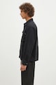 Barbour kurtka koszulowa Oakmoor OS Twill Overshirt MOS0380 czarny AW24