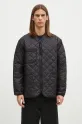 Bunda Barbour Liddesdale Liner Quilted Jacket oversize čierna MQU1788