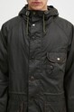 Barbour parka cerată Field Wax Parka verde MWX2349
