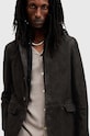 Шкіряна куртка AllSaints SURVEY LTHR BLAZER M061LB сірий AW24