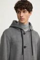 Шерстяное пальто MACKAGE JOSHUA серый
