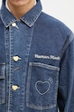 Rifľová bunda Human Made Denim Coverall Jacket tmavomodrá HM28JK002