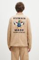 Odjeća Pamučna košulja- jakna Human Made Washed Duck Coverall Jacket HM28JK013 bež