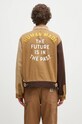 Clothing Human Made cotton shirt jacket Zip-Up Work Jacket HM28JK012 brown