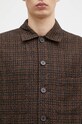 Universal Works wool shirt 31111.BLACK brown
