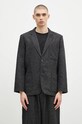 Пиджак с примесью шерсти Universal Works узор чёрный 31136.BLACK