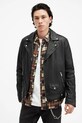 AllSaints geaca de piele MILO cu captuseala negru M062LB