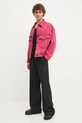 Études Studio geacă din denim H24MMOUT530 roz AW24