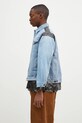 Needles giacca di jeans Covered Jacket PU337 blu AW24