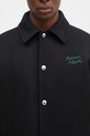 Maison Kitsuné giacca in lana Varsity nero NM02120WM0026