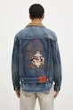 Clothing Evisu denim jacket Printed & Emb 2EAHTM4DJ8001 navy