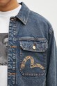 Evisu denim jacket Brocade Appliqué & Carp Emb navy 2EAHTM4DJ7001