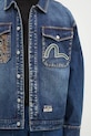 Джинсова куртка Evisu Sheridan Daicock Printed темно-синій 2EAHTM4SJ1015