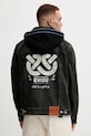 Îmbrăcăminte Evisu geacă din denim Weel of Wisdom 2EAHTM4DJ1001 negru
