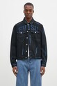 Джинсовая куртка Evisu Daicock Print без капюшона чёрный 2EAHTM4DJ1005