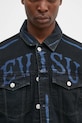 Džínová bunda Evisu Daicock Print černá 2EAHTM4DJ1005