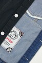 Evisu kurtka jeansowa Daicock Print 2EAHTM4DJ1005 czarny